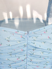 Load image into Gallery viewer, Sheer Lantern Sleeve Dress
