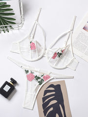 Load image into Gallery viewer, Floral Embroidered Lingerie Set
