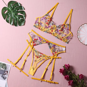 Three-Piece Set Lingerie Set