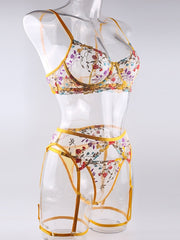 Load image into Gallery viewer, Three-Piece Set Lingerie Set
