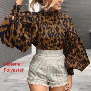 Long Lantern Sleeve Blouse