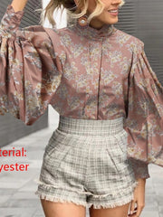 Load image into Gallery viewer, Long Lantern Sleeve Blouse
