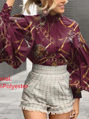 Load image into Gallery viewer, Long Lantern Sleeve Blouse
