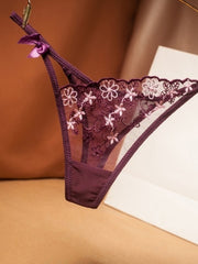 Load image into Gallery viewer, Flower Embroidery Underwear
