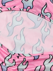 Load image into Gallery viewer, Flame Print Mini Dress
