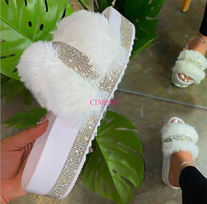 Faux Fur Slippers