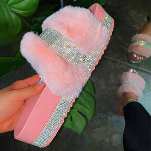 Faux Fur Slippers