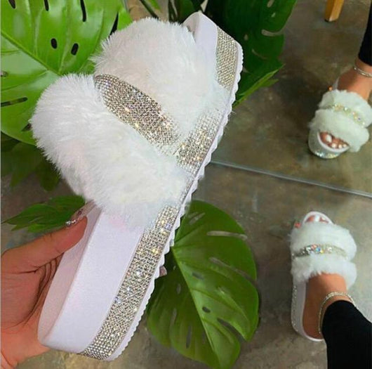 Faux Fur Slippers