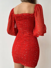 Load image into Gallery viewer, Chiffon Long Sleeve Dress
