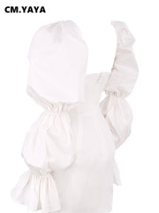 Load image into Gallery viewer, Lantern Sleeve Mini Dress
