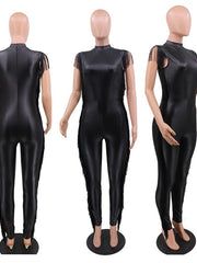 Load image into Gallery viewer, Faux Leather Jumpsuits

