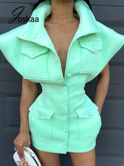 Load image into Gallery viewer, Oversized Collar Dress
