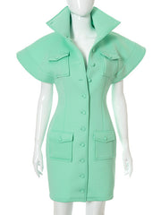 Load image into Gallery viewer, Oversized Collar Dress
