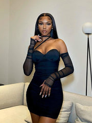 Load image into Gallery viewer, Sheer Sleeve Dress
