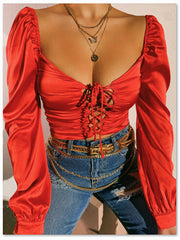 Load image into Gallery viewer, Long Sleeve Crop Top
