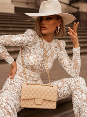 Load image into Gallery viewer, Wide Leg Lace Jumpsuit
