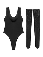 Load image into Gallery viewer, Bodysuit &amp; Stocking Set
