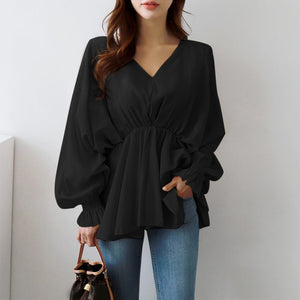 Long Sleeve Ruffle Blouse