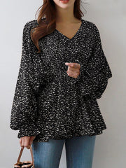 Load image into Gallery viewer, Long Sleeve Ruffle Blouse
