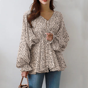 Long Sleeve Ruffle Blouse