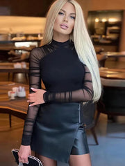 Load image into Gallery viewer, Sheer Sleeve Bodysuit
