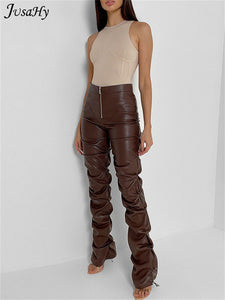 Faux Leather Pants