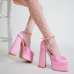 Chunky High Heel Shoes