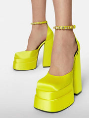 Load image into Gallery viewer, Chunky High Heel Shoes
