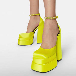 Chunky High Heel Shoes