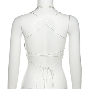 Asymmetric Faux Leather Top