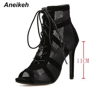 Mesh High Heel