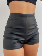 Load image into Gallery viewer, Faux Leather Shorts
