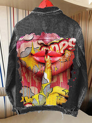 Load image into Gallery viewer, Custom Print Jeans Jacket
