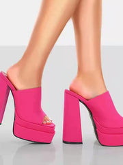 Load image into Gallery viewer, Chunky High Heel Shoes
