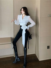 Load image into Gallery viewer, Turn-down Collar Long Sleeve Shirt
