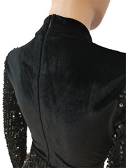 Load image into Gallery viewer, Sequin Long Sleeve Dress
