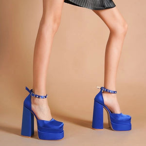 Chunky High Heel Shoes