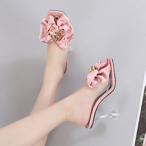 Floral High Heel Sandals