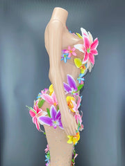 Load image into Gallery viewer, Colorful Floral Dress
