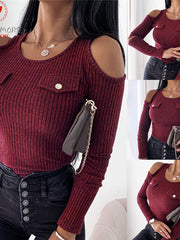 Load image into Gallery viewer, Cold Shoulder Sweater
