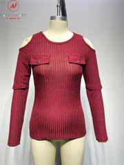 Load image into Gallery viewer, Cold Shoulder Sweater
