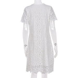 White Lace Summer Dress