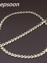Load image into Gallery viewer, Stainless Steel Necklace &amp; Bracelet Set
