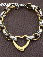 Load image into Gallery viewer, Stainless Steel Heart Bracelet
