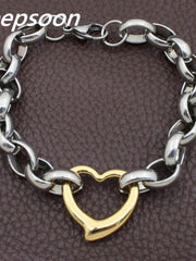 Load image into Gallery viewer, Stainless Steel Heart Bracelet
