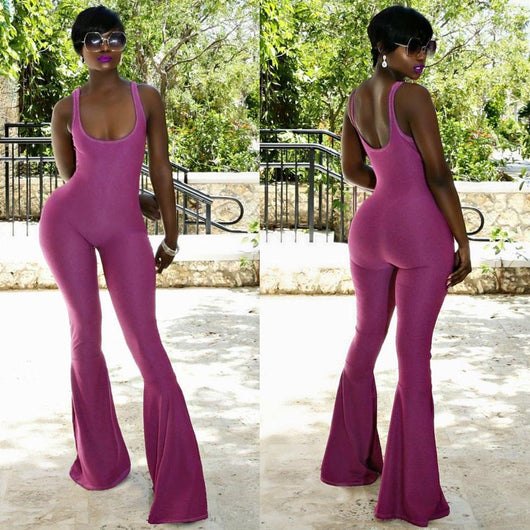 Flared Leg Jumpsuit