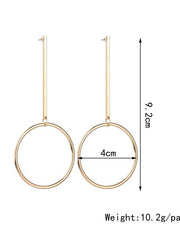 Load image into Gallery viewer, Circle Drop Dangle Earrings
