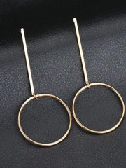 Load image into Gallery viewer, Circle Drop Dangle Earrings
