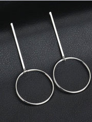 Load image into Gallery viewer, Circle Drop Dangle Earrings
