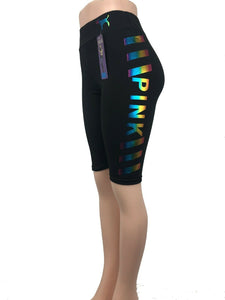 PINK Letter print Multi-Color Yoga Pants /Leggings - vendach